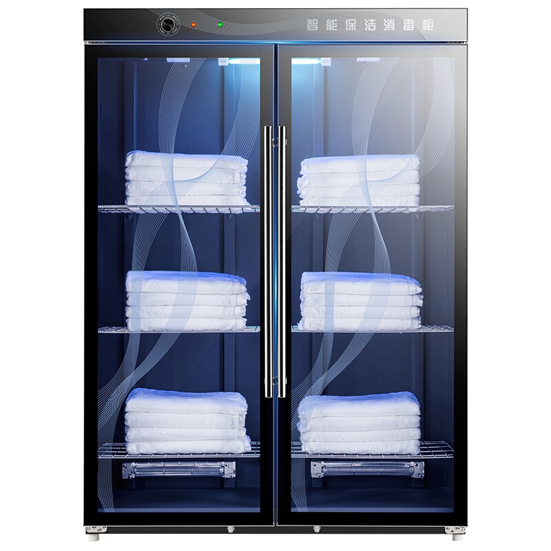 凡萨帝(Fasato) YTP910-3B 消毒柜 紫外线灭菌 立式商用 双开门浴巾毛巾消毒柜 黑色