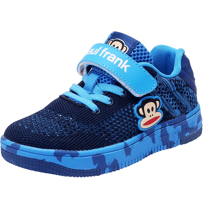 大嘴猴童鞋男童网鞋2019春款中大童网面透气潮休闲儿童运动鞋