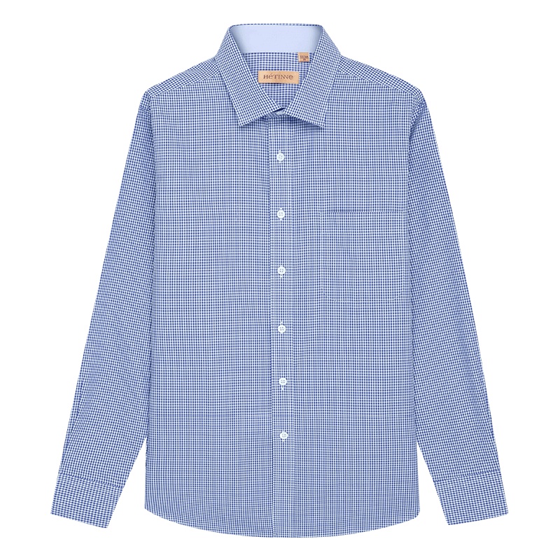 红豆旗下高端品牌轩帝尼(HETINNE)男装2019春夏新款轻奢商务男装DP免烫长袖男式衬衫