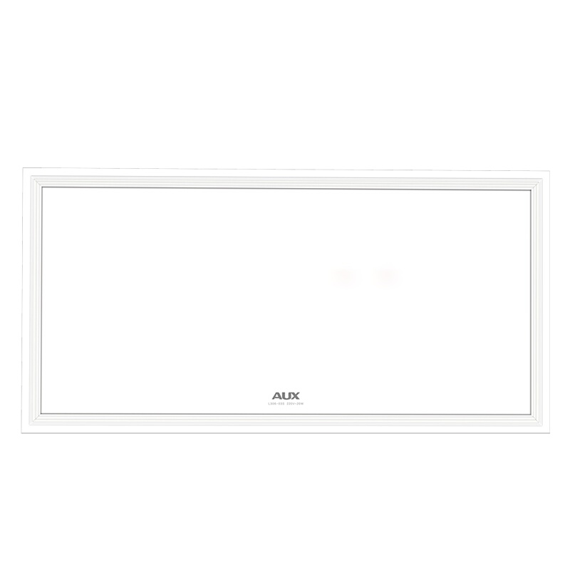 奥克斯集成吊顶普通吊顶led照明平板灯L306-03S天花铝扣面板简约嵌入式厨房卫生间浴室方灯300*600