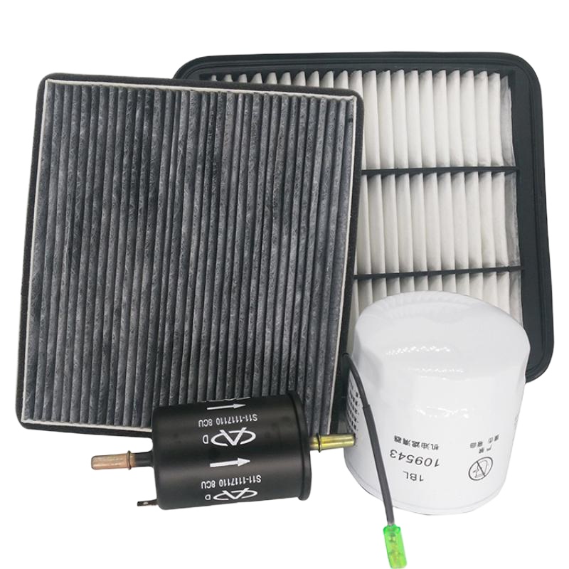 适用适配奇瑞老款瑞虎481发动机空气滤芯空调机油汽油滤清器三滤四滤 空气滤+机油滤