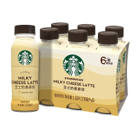 starbucks/星巴克星选芝士奶香拿铁咖啡饮料270ml*6瓶装