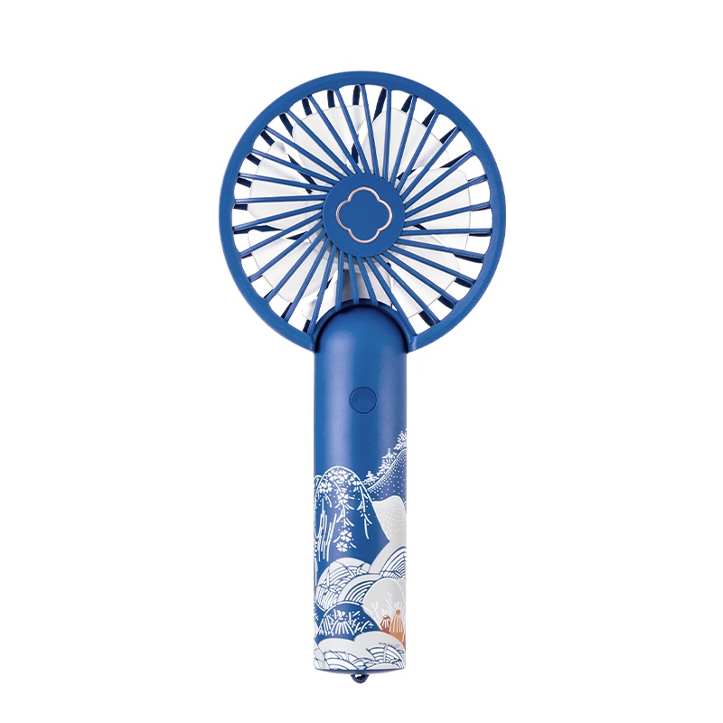 名创优品(miniso) 故宫宫廷系列1800mAh手持充电式宿舍迷你扇子[蓝色]
