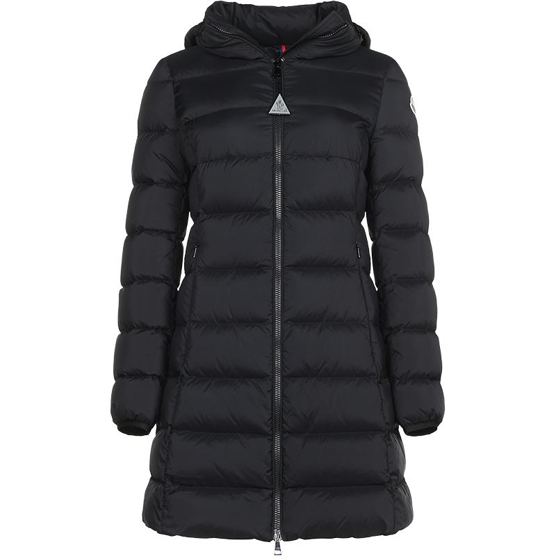 MONCLER 盟可睐 女士 聚酰胺中长款鹅绒连帽羽绒服外套 1B53400 53333