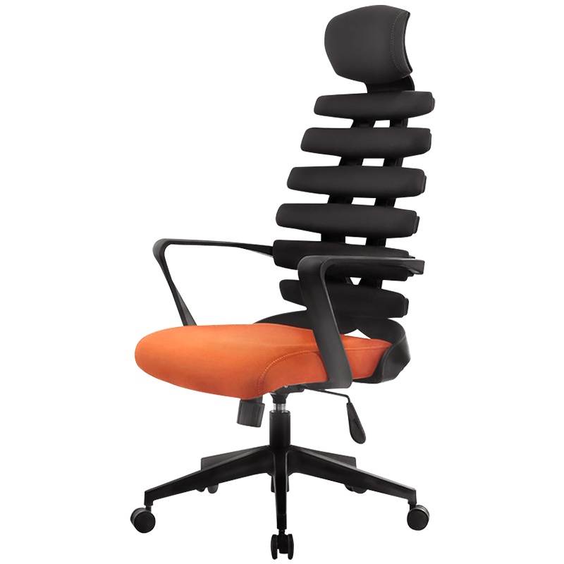 汉诺鑫威电脑椅家用人体工程学护腰鱼骨椅靠头转椅办公座椅书房游戏椅