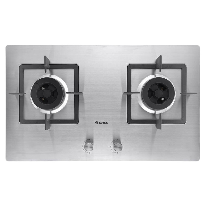 格力(GREE)燃气灶JZT-QS02G 高效家用大火力 4.3kW 嵌入式双灶方便清洁 (天然气灶)快速点火 熄火保护