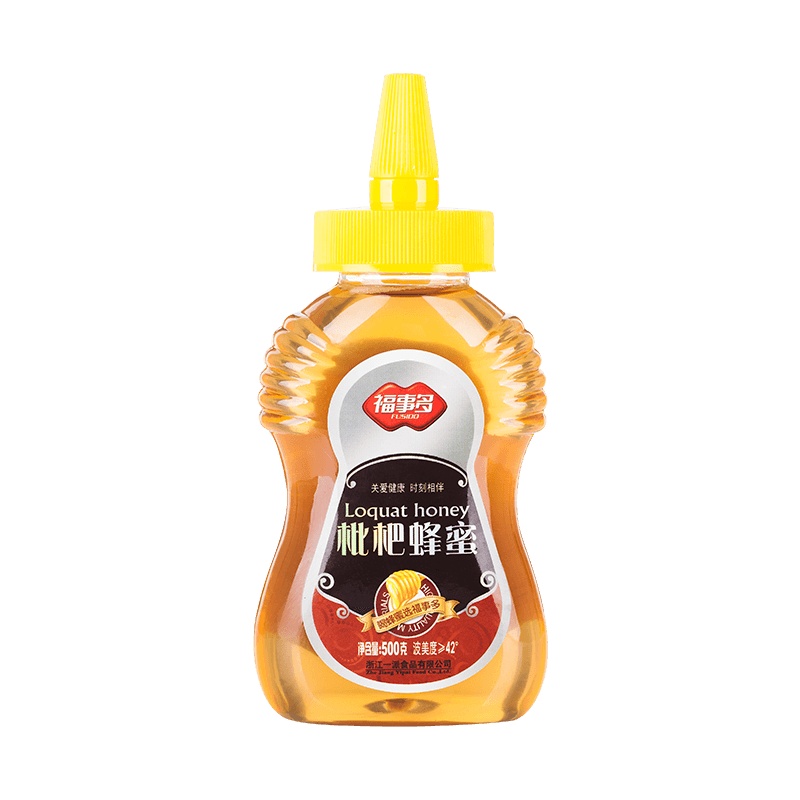 福事多枇杷蜂蜜500g 瓶装液态蜜自然产农家土蜜滋补蜂蜜