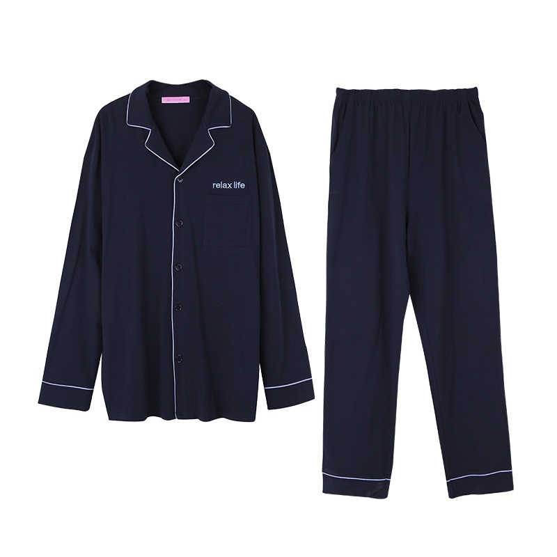 猫人睡衣男士春秋款长袖莫代尔棉男式休闲家居服男款大码套装