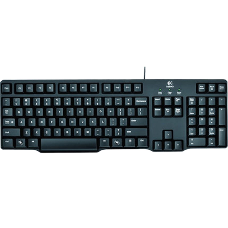 [精选]罗技K100有线防水键盘PS2台式电脑办公游戏键盘网吧家用打字