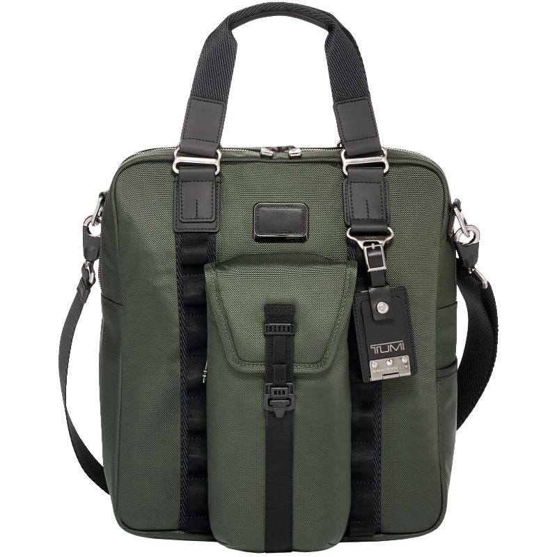 TUMI途明 ALPHA BRAVO系列 环保二合一男士手提托特包0232397SP-云杉绿
