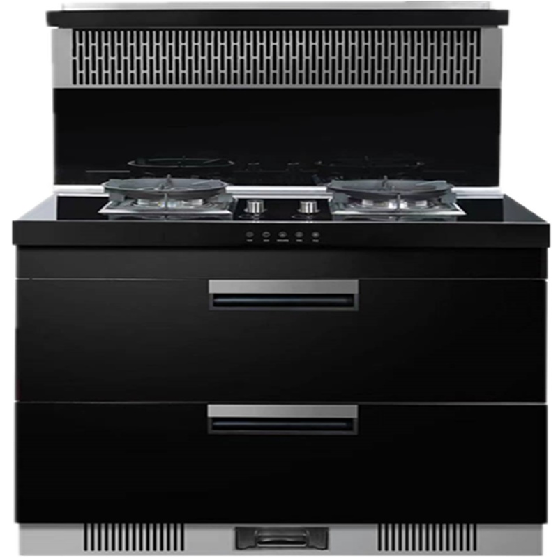 大臣集成灶JJZT-900B1侧吸下排抽油烟机燃气灶消毒柜套装家用一体灶