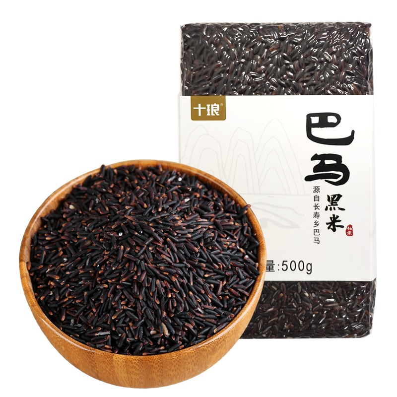 巴马十琅黑米糙米粗粮农家自产黑香米五谷杂粮软糯适口粥米500g