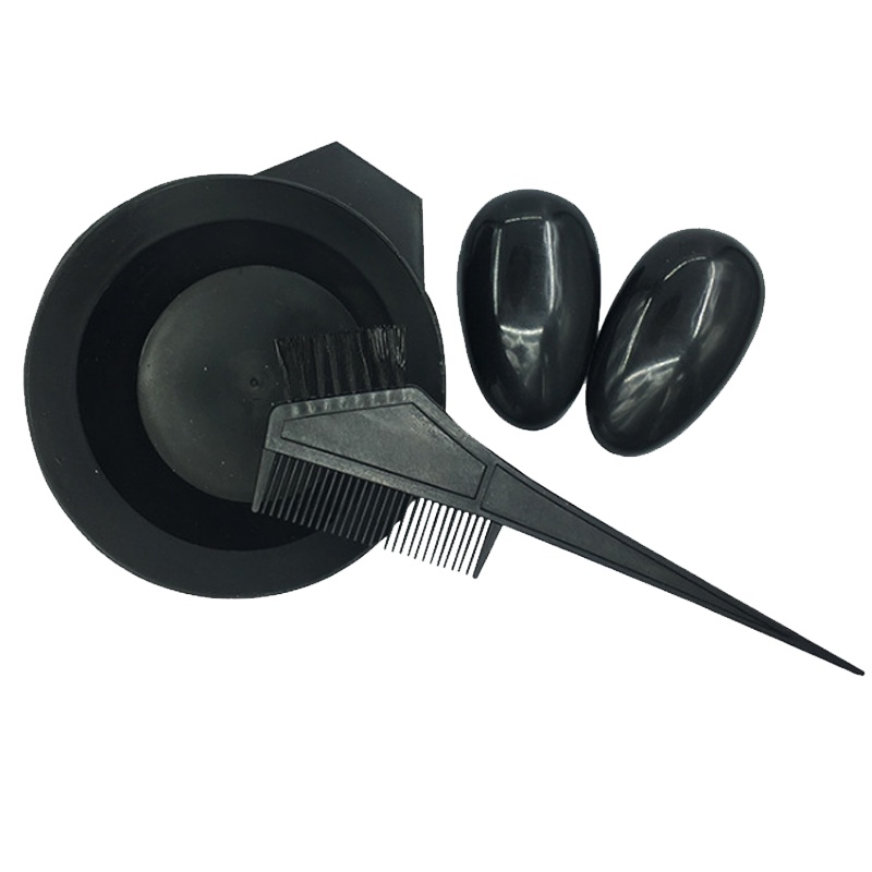 (非染发产品)染发工具(披肩,梳子,耳罩,调配碗)染发剂染发霜一洗黑一梳黑白转黑焗油用品四件套