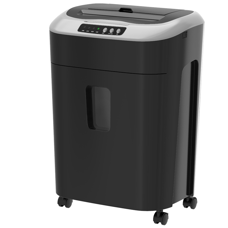 得力(deli)33175碎纸机 多功能办公19L大容量商用 单次可碎6张 黑色保密碎纸机 黑色