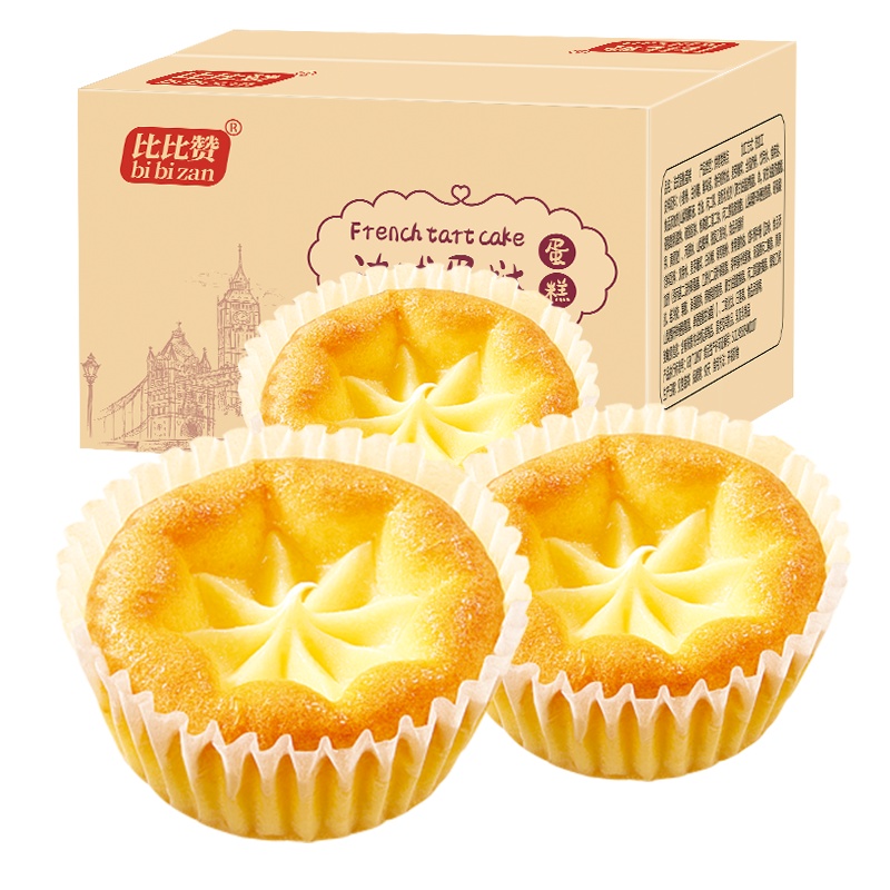 欧贝拉法式蛋塔挞蛋糕400g早餐面包整箱网红小零食小吃休闲食品