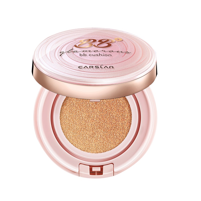 卡姿兰((CARSLA) 不落樱限定版2件套组(幻彩晶粼高光粉饼01#+水吻唇膏11#)