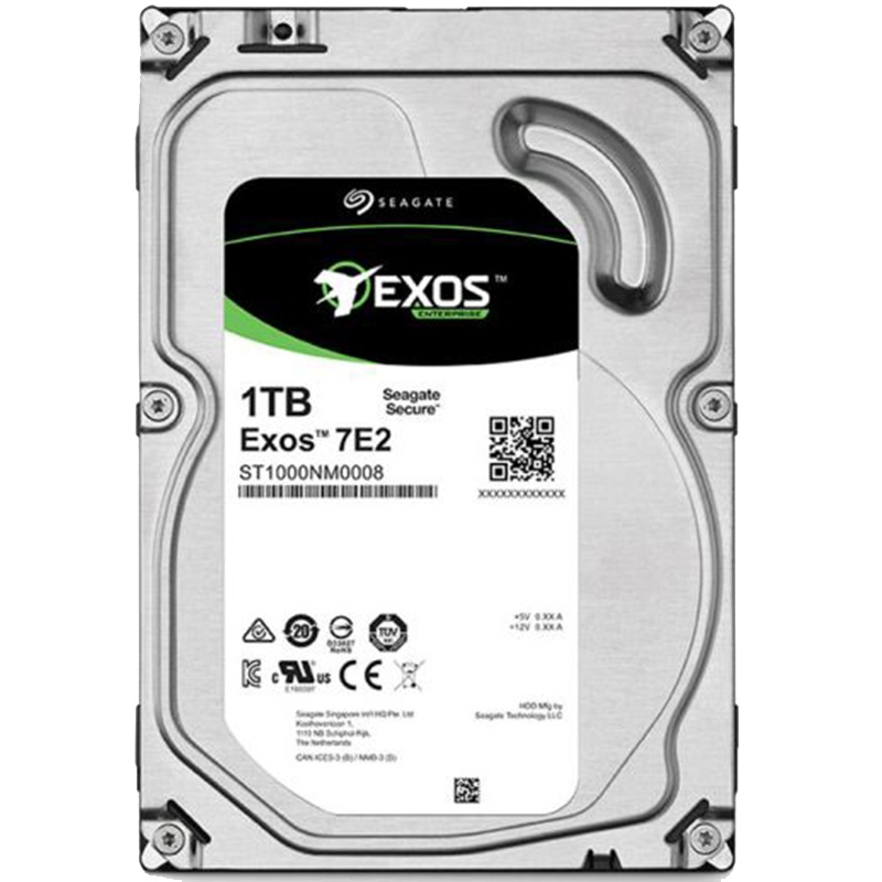希捷(Seagate)1TB 128MB 7200RPM 企业级硬盘 SATA接口 希捷银河Exos 7E2系列(ST1000NM0008)