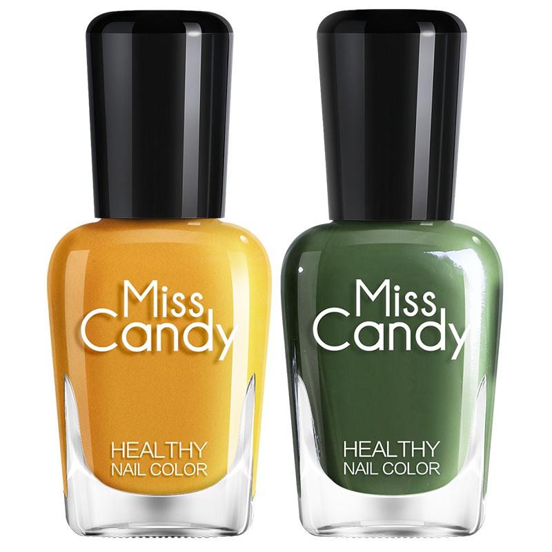 Miss Candy健康甲油 无味可撕拉持久指甲油套装 夏季美甲套装足部指甲油 青草麦芬 SN148