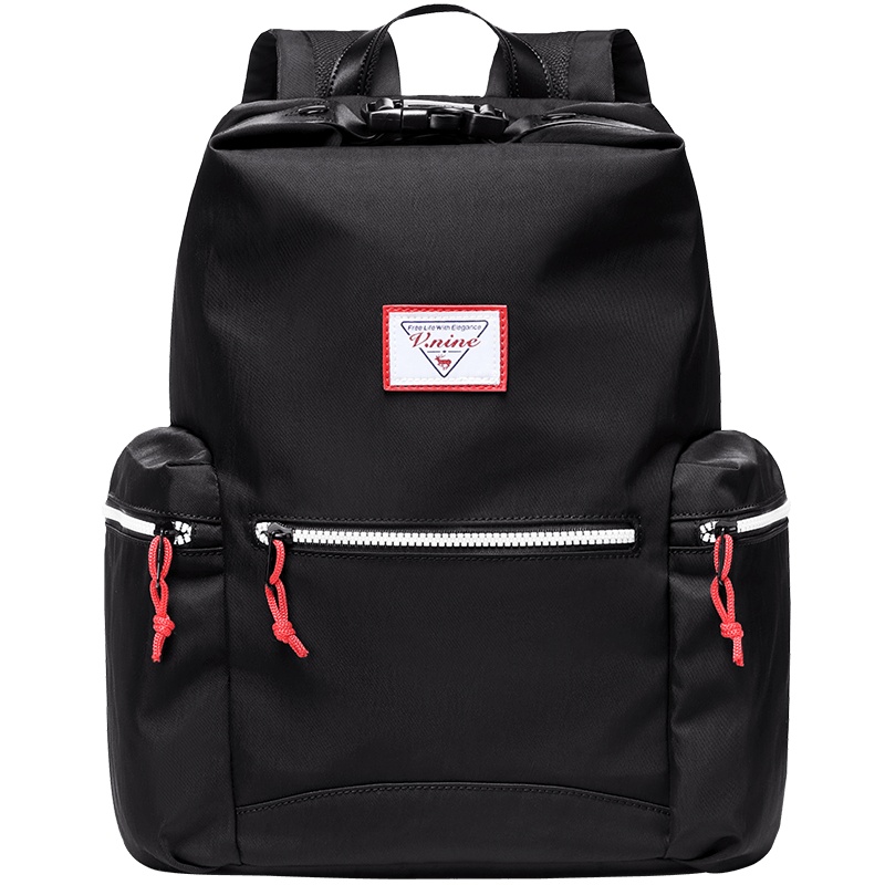 第九城（V.NINE）双肩包男电脑包14英寸休闲商务学生书包大容量韩版防泼水背包