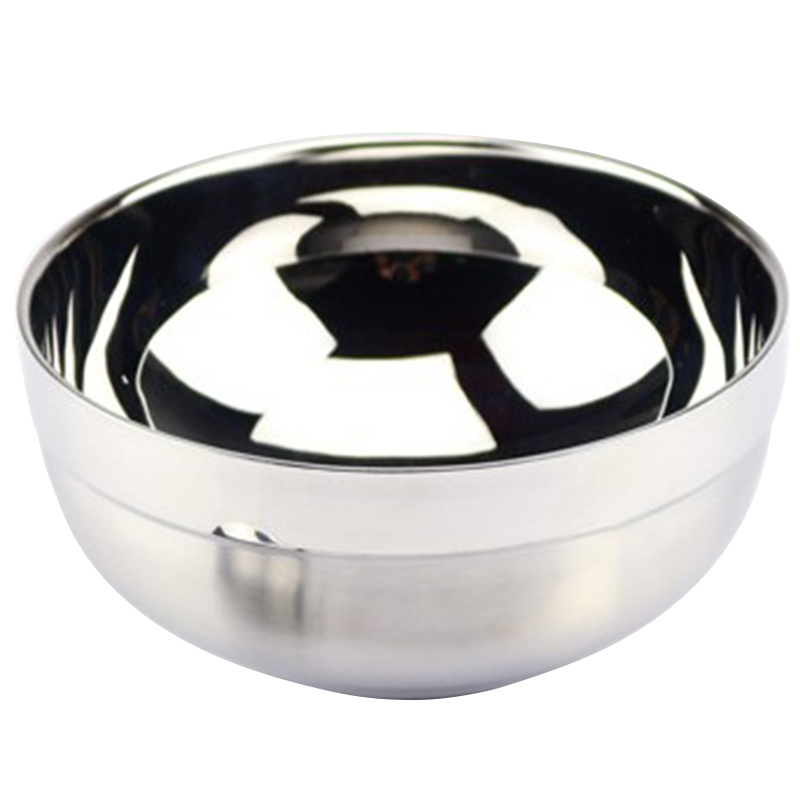 瓦图 WATU 不锈钢碗 16CM 双层防烫防摔隔热碗 面碗汤碗 5个装