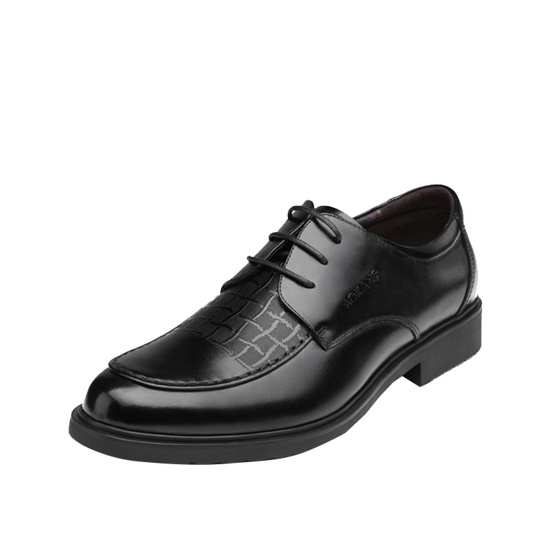 奥康男鞋商务正装休闲鞋系带男士皮鞋真皮皮鞋男