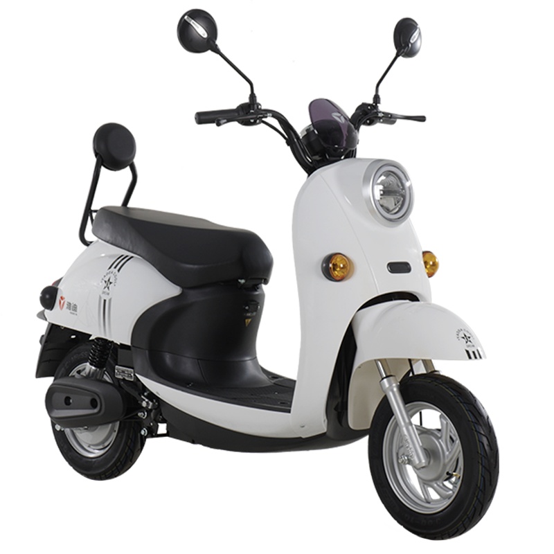 雅迪(yadea)电动车米彩2020豪华电动车轻便代步踏板电瓶车男女电摩 6020铅酸靠背版星空白