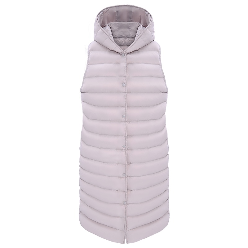 高梵(GOLDFARM)2019年女装新款中长款轻暖舒适羽绒马甲