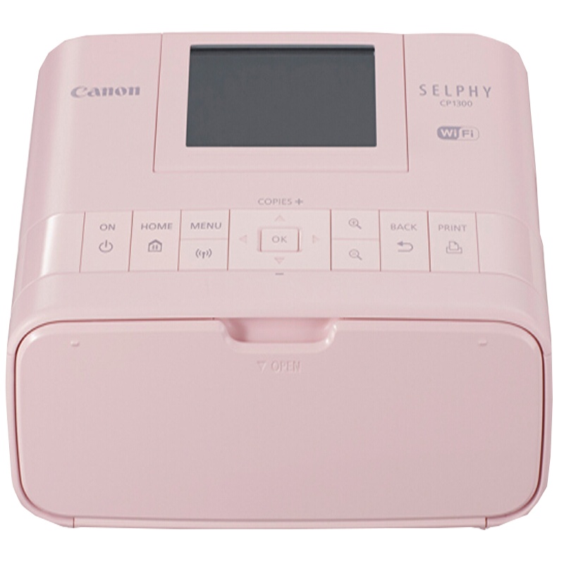 佳能(Canon)SELPHY CP1300 手机照片打印机(粉色)迷你 家用 便携 手机wifi打印
