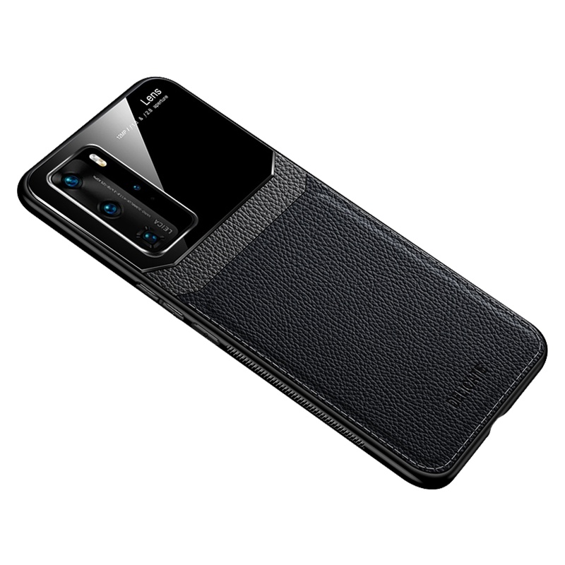 魅爱琳 华为P40手机壳 P40 Pro保护套 5G版外壳 商务皮纹 防摔硅胶软套 全包轻薄散热 潮时尚手机套