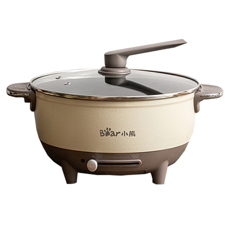 Bear/小熊电火锅DHG-B60H2电煮锅6L大容量涮锅不粘多用途电炒锅