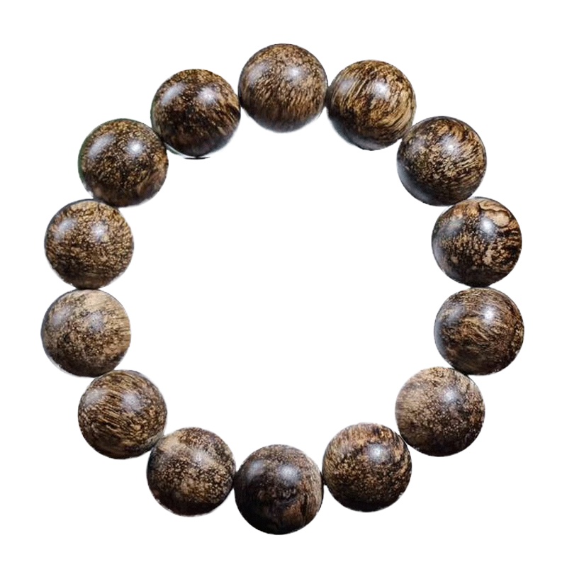 [梵心阁]沉水级文莱软丝12mm沉香手串男佛珠女沉香木手链保真花香醇厚 文莱软丝花香醇厚