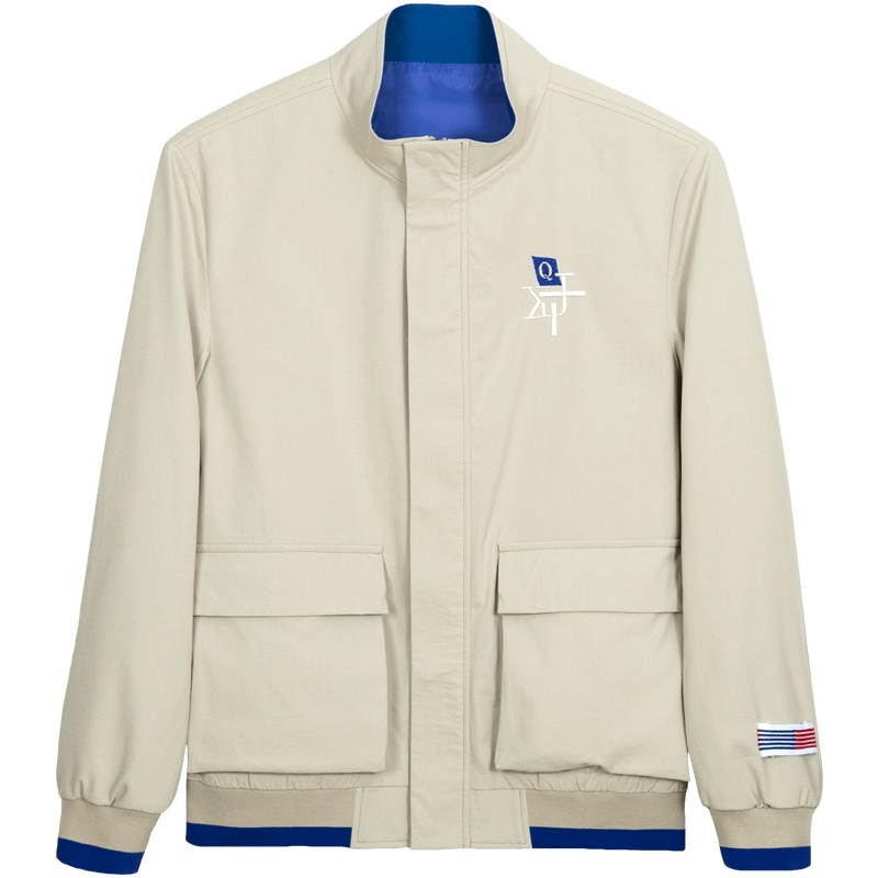 千纸鹤男装夹克上衣2020春季新款时尚立领短款工装外套男士30495