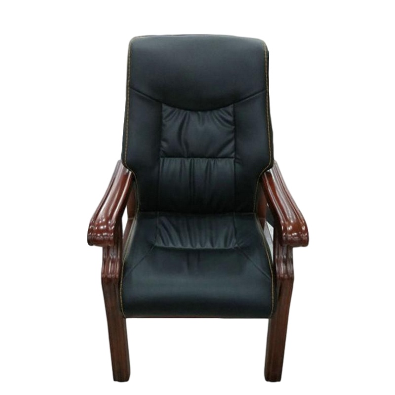 逐鹿中原办公椅双扶手班台椅橡木椅实木框架椅TY809西皮经理椅