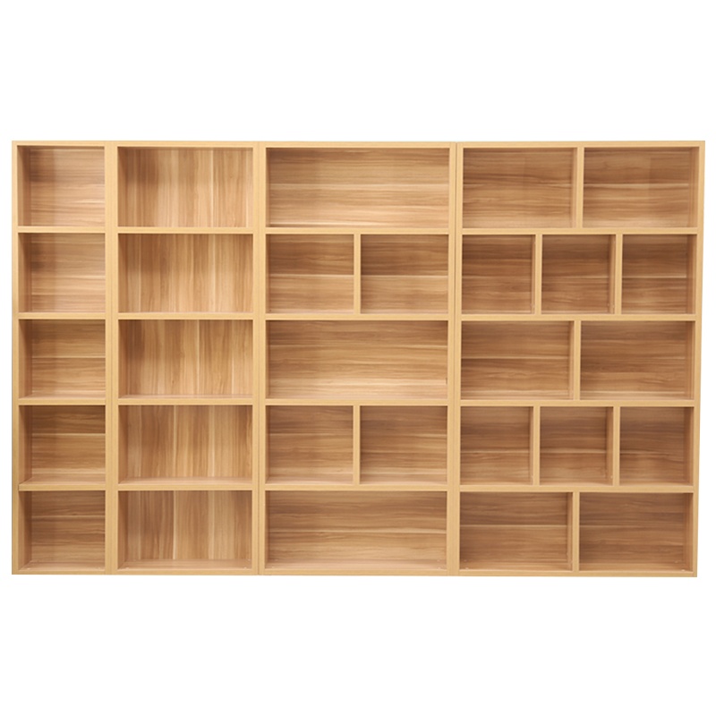 鑫金虎 办公家具简约现代书架简易置物架实木实木落地小书柜