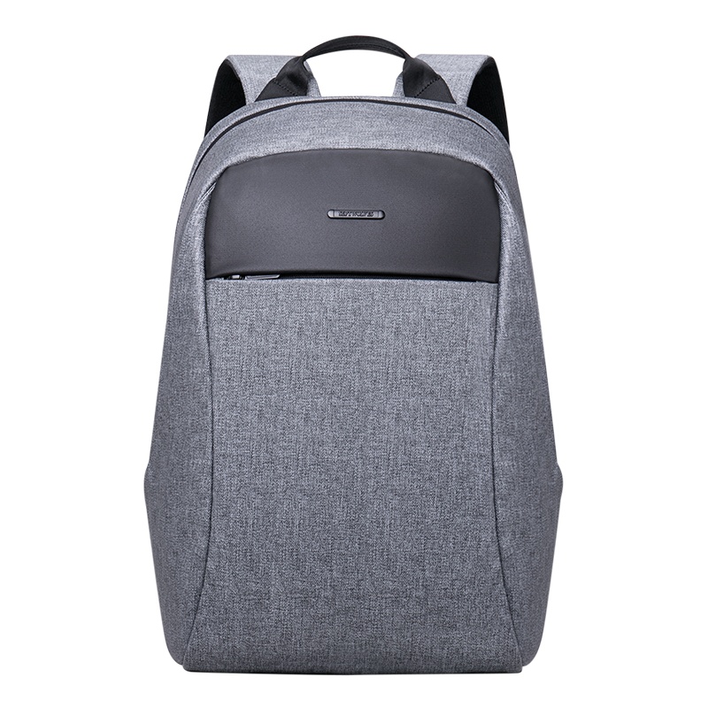 七匹狼(SEPTWOLVES)新款双肩包男商务旅行出差休闲背包大容量电脑包15.6寸多功能背包浅灰色