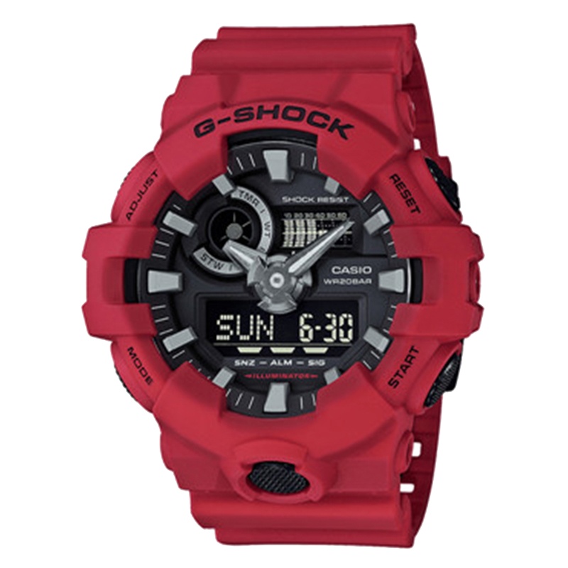 CASIO卡西欧 石英表 男 G-SHOCK系列日韩品牌运动休闲男士表GA-700-4A