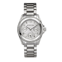 MICHAEL KORS 新款玫瑰金钢带圆盘日历手表女石英腕表 MK5612