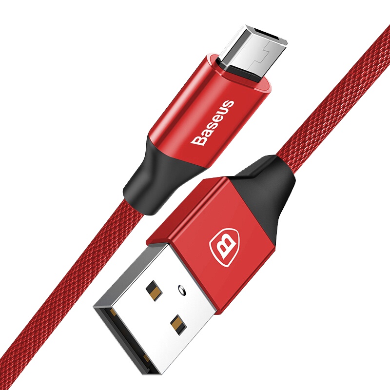倍思(Baseus)艺纹安卓数据线 MICRO USB 2. 0快充适用 华为 三星 小米 OPPO 电源线等 1.5m