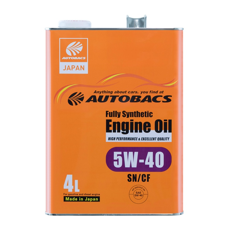 澳德巴克斯(AUTOBACS) 全合成机油 日本原装进口润滑油 SN 全合成5W-40 4升汽车用品