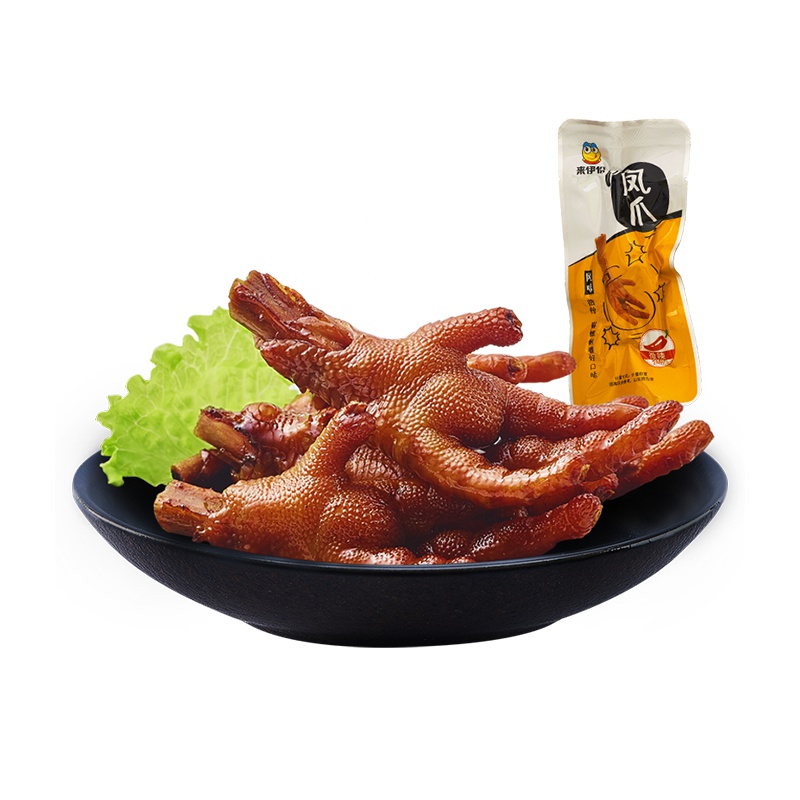 来伊份 肉干肉脯 休闲食品 鸡爪鸡肉 卤味小吃 凤爪210g/袋