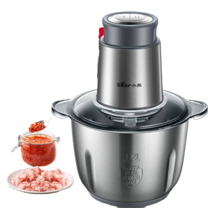 小熊（Bear）绞肉机家用电动 不锈钢多能搅拌机 QSJ-B03L5（QH）