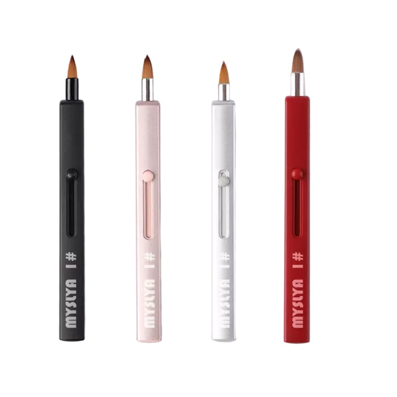 OLOEY 化妆刷唇刷新款可伸缩便携装口红刷唇膏刷天然高档毛质多色