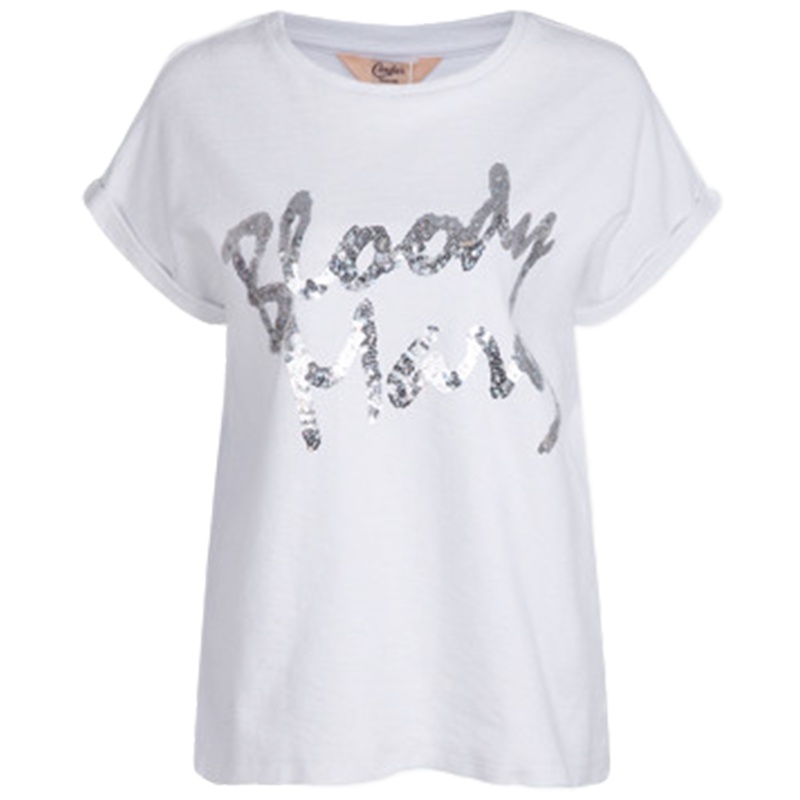 【福利款】拉夏贝尔圆领绣花短袖T恤