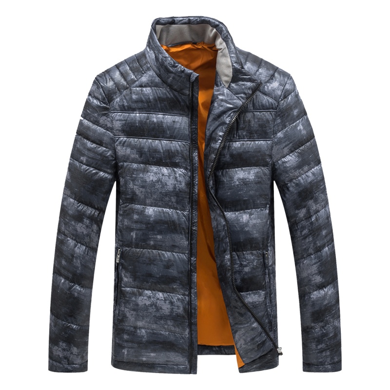 迪伽默 男士立领轻薄羽绒服时尚休闲羽绒外套