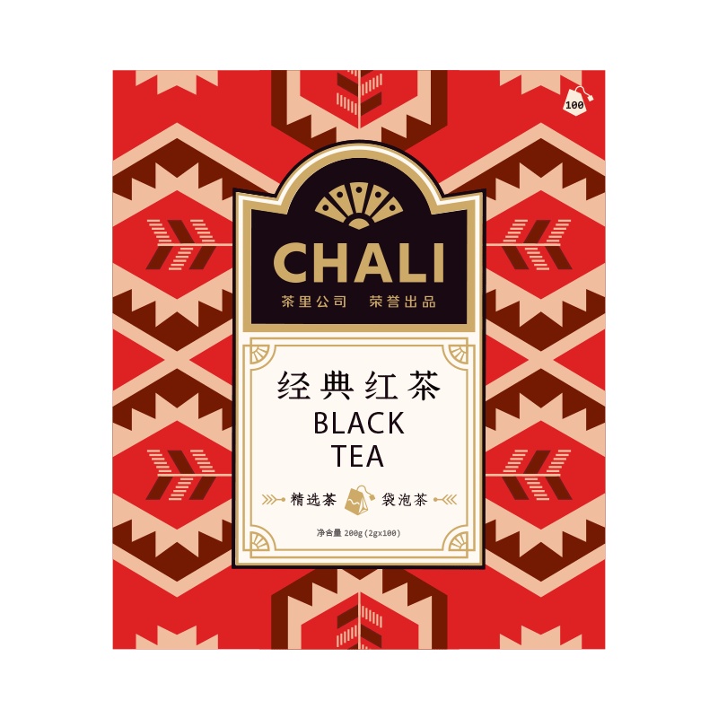 ChaLi茶里经典红茶英德红茶办公冲饮袋泡茶奶茶店专用红茶包100包