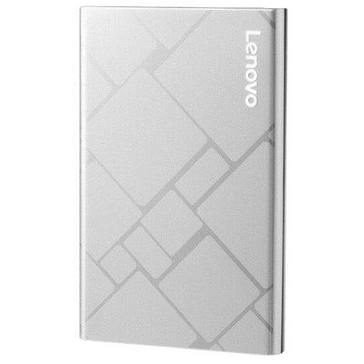 联想移动硬盘F360Pro 2TB高速传输USB3.0纤薄机身合金外壳金属银