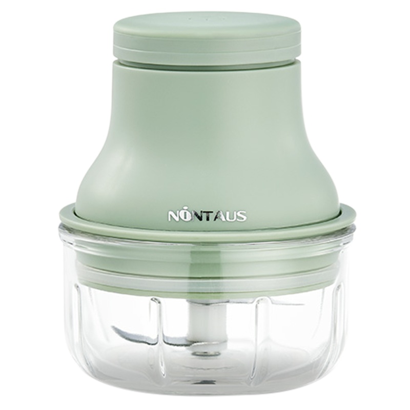 金正(NiNTAUS)迷你蒜蓉机100ml无线电动多功能压蒜器捣蒜器绞肉机蒜泥神器迷你搅碎机婴儿辅食机SR22玻璃碗绿色