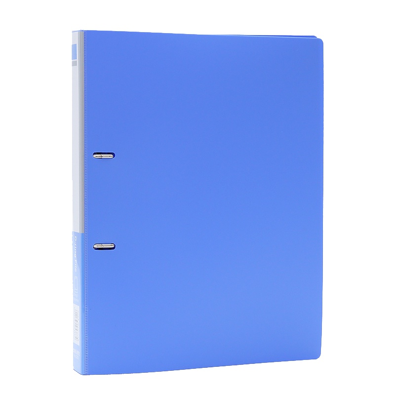 得力(deli)5383 A4打孔文件夹5个 D型二孔夹文件夹 2孔塑料活页夹 资料夹 办公用品