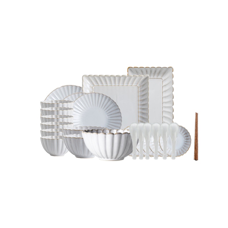 麦可可 碗碟套装家用组合北欧日式ins创意个性情侣网红碗筷碗盘碗具餐具