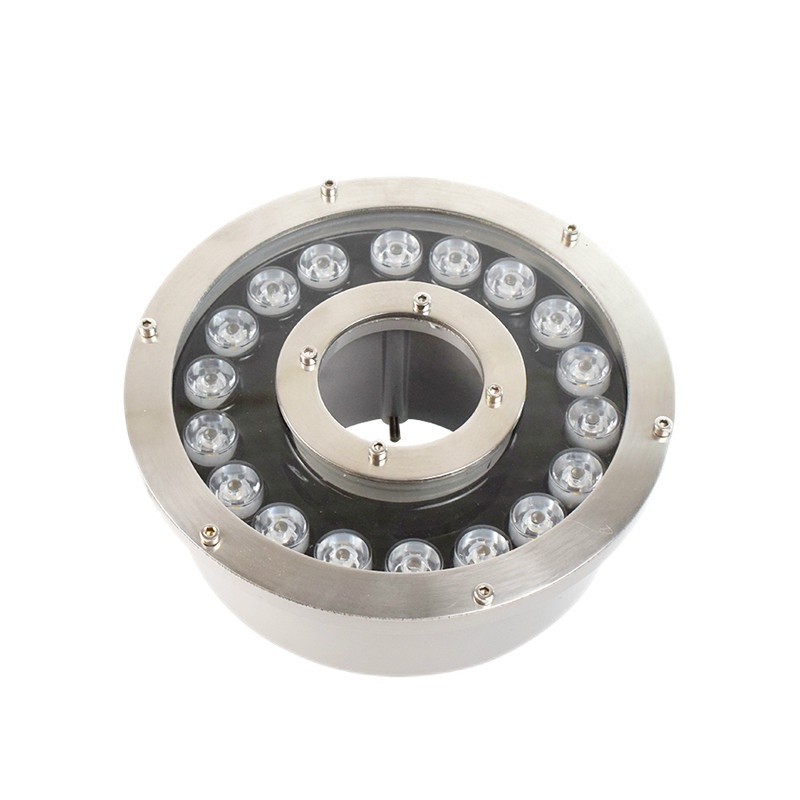 喷泉灯涌泉灯led防水水下灯七彩水池灯景观射灯24v水景装饰鱼池12